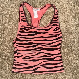 Size Small Forever 21 Zebra Racerback Style Top